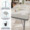 Flash Furniture Wren 48 in x 24 in Adjustable Height Activity Table, Thermal Laminate Top, Standard Legs, Light Gray XU-A2448-REC-LTGRY-T-P-CAS-GG - alternate 6