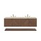 James Martin Vanities Marcello 72" Double Vanity, Chestnut, w/ 3 CM Tajnar Eclos Top D200-V72-CSN-3TJR - alternate 1