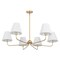 Jonathan Y Pauline 38" 6-Light Coastal Contemporary Adjustable Swooping Arm Candle-Style Metal LED Chandelier, W JYL9557A - alternate 7
