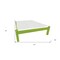 Homeroots Lime Green Solid Wood Full Bed Frame 546712 - alternate 5