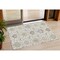Homeroots 3' X 5' Ivory Brown And Gray Damask Washable Indoor Outdoor Area Rug 599424 - alternate 1