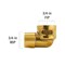 Proline Series Brass 3/4-in MIP x 3/4-in FIP Street Elbow BF-876NLB - alternate 4