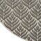Homeroots 8' Charcoal Round Floral Indoor Outdoor Area Rug 527643 - alternate 6