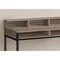 Homeroots 47" Taupe and Black Wood and Metal H-Shape Computer Desk 489894 - alternate 2