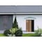 Vdomdoors Front Exterior Prehung Steel Door Ronex1055 Teak Sidelight Exterior Window Sidelite Entry Metal RONEX1055EXD-OAK-W36+12 x H80-RH-I - alternate 3