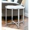Homeroots 22" Silver Glass And Stainless Steel Round Mirrored End Table 528629 - alternate 5