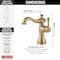 Delta 1 or 3-hole 4" installation Hole Single Hole Lavatory Faucet, Champagne Bronze 597LF-CZMPU - alternate 4