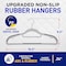 Lifemaster Plastic Clothes Hanger Set, Lightweight, Non-Slip, 360 Deg Swivel Hook, Gray, 80PK LMNOSL88 - alternate 4