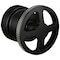Brizo Litze Pressure Balance Valve Trim Handle Kit, Wheel Matte Black/Luxe Steel HW60P32-BLSL - alternate 1