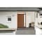 Vdomdoors Front Exterior Prehung Metal-Plastic Door, Manux 8111 Walnut, Side and Top Sidelite Transom, Office MANUX8111EXD-WLN-W36+14xH80+14-LH - alternate 3