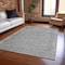 Homeroots 8' X 10' Gray And Beige Abstract Washable Indoor Outdoor Area Rug 616013 - alternate 5