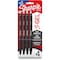 Sharpie S-Gel Pens, 0.7 mm Pen Point, Blue Ink, Gel-based, Black Barrel, 6PK 2096172 - alternate 1