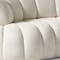 Homeroots 118" White Chenille Curved Sofa With Toss Pillows 719428 - alternate 4
