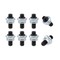 True Spike LUG NUTS Fits Bushwacker Pocket Cut Flares And Ruff Riderz Allows You To Use Any Lug Nut Cap Set FFH001 - alternate 1