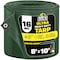 Boen Ultra Heavy Duty Tarp, 8 ft x 10 ft, 16 Mil, Green, Polyethylene HGT-810 - alternate 1