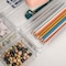 Martha Stewart Miles Plastic Stackable Office Desk Drawer Organizers, Various Sizes, Set of 6 BE-PB5834-6-6-CLR-MS - alternate 6