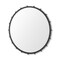 Homeroots 44" Black Round Metal Framed Accent Mirror 607269 - alternate 1