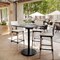 Flash Furniture 36" Square Tabletop, Seamless Surface Technology, Gray Faux Concrete, 24" Black RND Bar Height Base ST-SQ36-CMGY-TR24B-GG - alternate 6