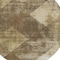 Homeroots 8' Brown And Beige Round Geometric Washable Indoor Outdoor Area Rug 602829 - alternate 6