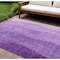 Homeroots 8' X 10' Purple And Lavender Ombre Washable Indoor Outdoor Area Rug 581825 - alternate 1