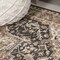 Jonathan Y Chapell Chenille Traditional Medallion Non-Slip Machine-Washable Black/Terra 4 ft. x 6 ft. Area Rug WSH203A-4 - alternate 6