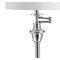 Jonathan Y Cora 60" Modern Metal LED Floor Lamp with Integrated Glass Side Table and Swing Arm, Chrome/Clear JYL3055B - alternate 9