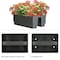 Pure Garden Railing Planter 20.75 in Flower Box w/ Drainage Insert 6-Gallon Outdoor Planter Box 50-LG1462 - alternate 6