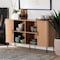 Baxton Studio Lucia Fluted Wood Sideboard, Mid-Century Modern Buffet Cabinet with Sliding Tambour Doors, 55" Wide 262-13789-ZORO - alternate 7