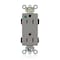Leviton Straight Blade Receptacle, 5-15R, 15 A, 125V AC, Flush Mount, Self-Grounded M1626-PLG - alternate 1