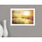 Homeroots Yellow Sunset Boats In Marina White Framed Print Wall Art 529610 - alternate 3