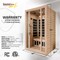Steamspa 2-Person Low EMF Carbon FAR Infrared Wooden Indoor Sauna with LED Touch Control Panel SC-SS0008-2P - alternate 8