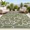 Jonathan Y Maribel Traditional Classic All-Over Scroll Green/Cream 4 ft. x 6 ft. Indoor/Outdoor Area Rug TSN205D-4 - alternate 1