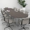 Skutchi Designs Racetrack Conference Table With Power Unit, 48 in W, 192 in L, Grey HAR-RAC-48X192-DOU-U779-NA - alternate 6