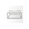 Homeroots 36" White and Black Genuine Marble and Metal Square Frame Coffee Table 393168 - alternate 7