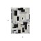 Homeroots 3' X 5' Black Ivory And Beige Geometric Washable Indoor Outdoor Area Rug 613193 - alternate 6