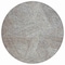 Homeroots 8' Gray Brown And Ivory Round Abstract Washable Indoor Outdoor Area Rug 597024 - alternate 4