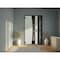Vdomdoors Aluminum Door Cynex 6116 Black Entry Steel Metal Modern Painted W36+12xH80 Right Inswing CYNEX6116EXD-OAK-W36+12xH80-RH-I - alternate 4