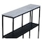 Homeroots 30" Black and White Iron Three Tier Geometric Bookcase 391926 - alternate 5