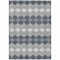 Homeroots 8' X 10' Gray Black And Green Geometric Washable Indoor Outdoor Area Rug 597905 - alternate 5