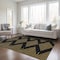 Homeroots 10' X 14' Black And Beige Geometric Washable Indoor Outdoor Area Rug 598727 - alternate 8