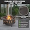 Pure Garden 5-Pc Round Fire Pit Set with Cutouts 50-106 - alternate 5