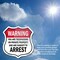 Signmission No Trespassing Shield Sign Warning You A, 6 inch X 6 inch, Plastic Sign, 2PK SHI-P-2PACK-6-423 - alternate 4