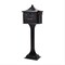 Architectural Mailboxes Pedestal Locking Combo, Black PED00BAM - alternate 1