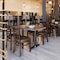 Flash Furniture HERCULES Ladder Back Walnut Wood Restaurant Chair - Mocha Vinyl Seat XU-DGW0005LAD-WAL-MCHV-GG - alternate 6