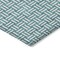Homeroots 9' X 12' Teal Blue And Gray Geometric Washable Indoor Outdoor Area Rug 595605 - alternate 5