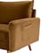 Homeroots Ginger Contemporary Velvet Sofa with Side Pockets 473444 - alternate 4