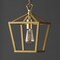 Jonathan Y Pagoda 8" 1-Light Classic Traditional Metal Cage Lantern LED Pendant, Gold Painting JYL7618B - alternate 4