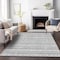 Homeroots 5' X 8' Gray And Silver Southwestern Washable Indoor Outdoor Area Rug 587537 - alternate 8