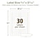 Avery Laser/Inkjet Label, 3 7/16 in Label W, 2/3 in Label H, 30 Labels per Sheet White 7278245366 - alternate 6