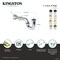 Kingston Brass 1-1/4, or 1-1/2 x 1-1/2 in. P-Trap with Bell Flange, 13-1/16 in. Length, 18 Gauge, Polished Brass CC2242 - alternate 2